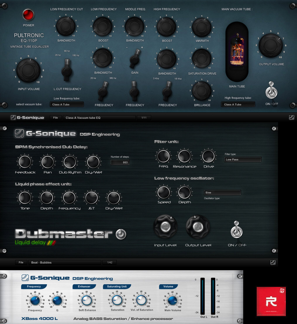 G-Sonique Pultronic.Eq Dubmaster Xbass-声链工坊