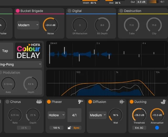HOFA Colour Delay v1.0.0 VST3 AAX-声链工坊