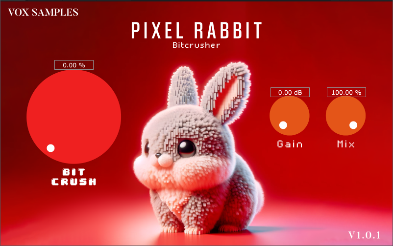 低保真 Pixel Rabbit Bitcrusher Plugin