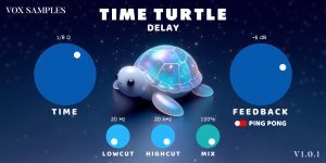 延迟效果器Time Turtle Delay Plugin WIN MAC-声链工坊