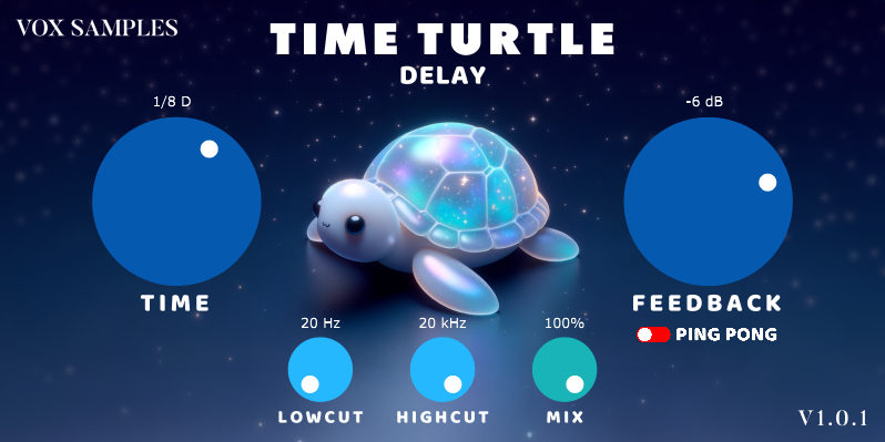 延迟效果器Time Turtle Delay Plugin WIN MAC