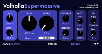 Valhalla DSP Valhalla Supermassive v4.0.0 Win MacOS
