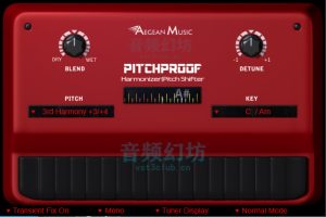 人声自动和声 – Aegean Music Pitchproof v1.1 x64 x86 VST AU AAX WiN MAC[声链工坊]-声链工坊