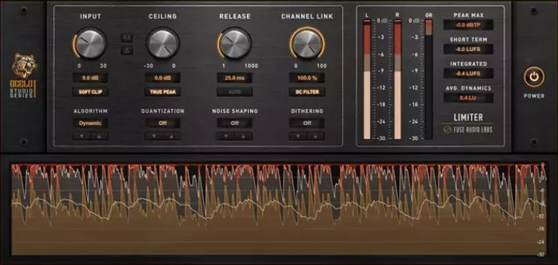 图片[1]-限制器-Fuse Audio Labs OCELOT Limiter v2.7-BUBBiX-声链工坊
