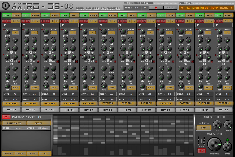 图片[1]-808鼓机音源 | Psytrance Plugins AXTRO-DS-08 v1.0 WIN&MAC U2B-声链工坊