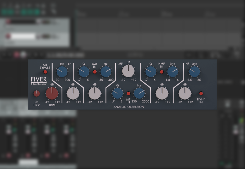 图片[1]-多功能五频段均衡器-Analog Obsession FIVER v4.0 VST VST3 AU AAX WiN macOS-声链工坊