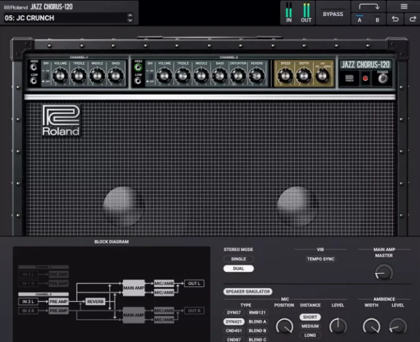 图片[1]-罗兰吉他放大器 | Roland Cloud JC-120 Jazz Chorus v1.0.0 MAC版 U2B-声链工坊