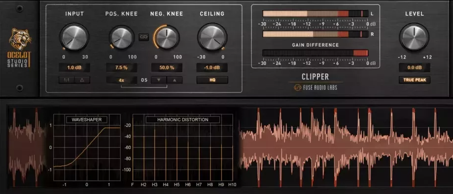 图片[1]-零延迟削波插件 | Fuse Audio Labs OCELOT Clipper v1.0.0 WIN&MAC U2B-声链工坊