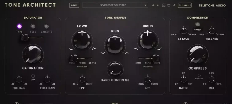 图片[1]-音色塑造压缩器插件 | Teletone Audio Tone Architect v1.0.0 WIN&MAC U2B-声链工坊