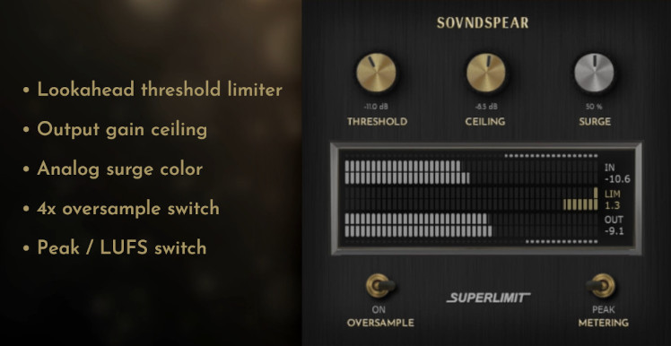 图片[1]-母带限制器-Soundspear Superlimit RETAiL v1.0 WiN-BUBBiX-声链工坊