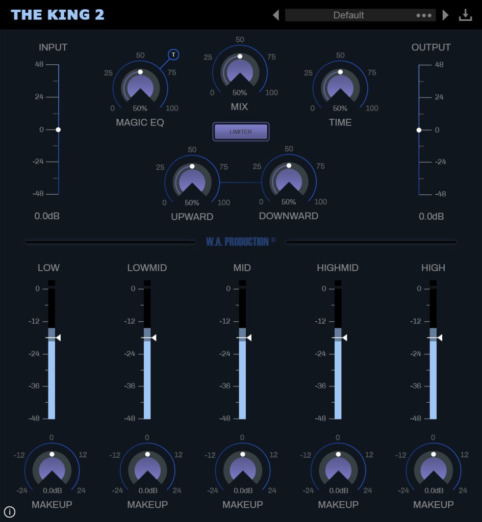 图片[1]-多频段压缩-W. A.Production – The King 2.1.0.x64.VST.VST3.AAX.WIN-声链工坊