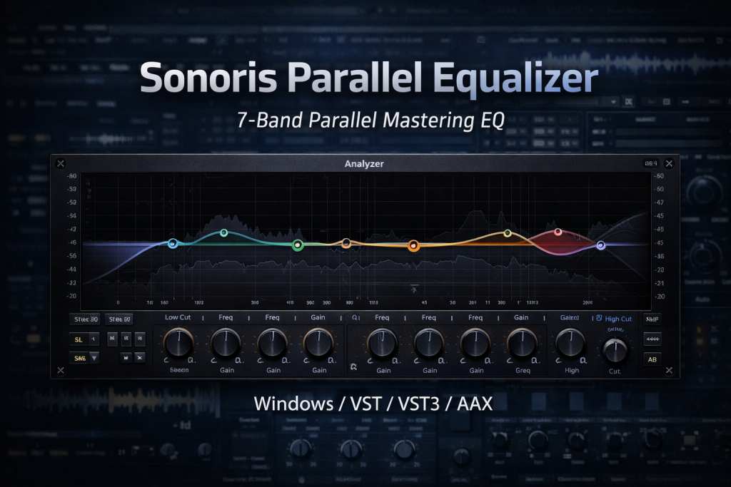 图片[1]-Sonoris Parallel Equalizer for Windows v1.2.1.0｜7段并联结构母带均衡插件