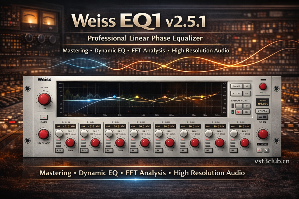 图片[1]-Weiss EQ1 v2.5.1 专业线性相位均衡器插件介绍｜母带级精准频段控制